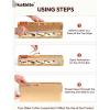 imageKatbite Unbleached Parchment Paper Roll 15in x 242ft 300 SqFt NonStick with Serrated Cutter for Baking Cooking Air FryerBrown