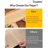 imageKatbite Unbleached Parchment Paper Roll 15in x 242ft 300 SqFt NonStick with Serrated Cutter for Baking Cooking Air FryerBrown