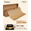 imageKatbite Unbleached Parchment Paper Roll 15in x 242ft 300 SqFt NonStick with Serrated Cutter for Baking Cooking Air FryerBrown