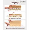 imageKatbite Unbleached Parchment Paper Roll 15in x 242ft 300 SqFt NonStick with Serrated Cutter for Baking Cooking Air FryerBrown