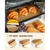 imageKatbite Unbleached Parchment Paper Roll 15in x 242ft 300 SqFt NonStick with Serrated Cutter for Baking Cooking Air FryerBrown