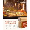 imageKatbite Unbleached Parchment Paper Roll 15in x 242ft 300 SqFt NonStick with Serrated Cutter for Baking Cooking Air FryerBrown