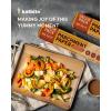 imageKatbite Unbleached Parchment Paper Roll 15in x 242ft 300 SqFt NonStick with Serrated Cutter for Baking Cooking Air FryerBrown
