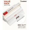 imageKatbite Unbleached Parchment Paper Roll 15in x 242ft 300 SqFt NonStick with Serrated Cutter for Baking Cooking Air FryerWhite