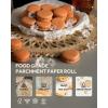 imageKatbite Unbleached Parchment Paper Roll 15in x 242ft 300 SqFt NonStick with Serrated Cutter for Baking Cooking Air FryerWhite