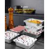 imagekatbite 50 Count 1 Lb16 Oz Aluminum Pans 5quotX4quot Mini Aluminum Pans With Lids Disposable Aluminum Foil Pans Small Aluminum Pans With Lids  Perfect For Catering Meal Prep Baking Freezer Safe
