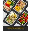 imagekatbite 85x6 Aluminum Pans with Lids 50 Pack  Aluminum Pans ampamp Cardboard Lids 225 LB Premium Foil Pans Disposable Food Containers with Lids Ideal for Air Fryer Cooking Heating Freezer