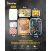 imagekatbite 85x6 Aluminum Pans with Lids 50 Pack  Aluminum Pans ampamp Cardboard Lids 225 LB Premium Foil Pans Disposable Food Containers with Lids Ideal for Air Fryer Cooking Heating Freezer