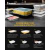 imagekatbite 85x6 Aluminum Pans with Lids 50 Pack  Aluminum Pans ampamp Cardboard Lids 225 LB Premium Foil Pans Disposable Food Containers with Lids Ideal for Air Fryer Cooking Heating Freezer