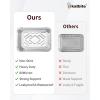 imagekatbite Heavy Duty 9x13 Aluminum Pans 10Pack  Premium Disposable Foil Baking Pans for Cooking Heating Storing ampamp Prepping Food