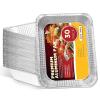 imagekatbite Heavy Duty 9x13 Aluminum Pans 30Pack  Premium Disposable Deep Steam Table Foil Baking Pans for Cooking Heating Storing ampamp Prepping Food