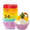 imageKatbite Silicone Cupcake Liners 24 Pack  Nonstick Silicone Muffin Liners Set Thick ampamp Heavy Duty Cupcake Molds  Perfect for Party Halloween Christmas Bakery Supplies MulticolorRainbow Color 24