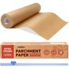 imageKatbite Unbleached Parchment Paper Roll 15in x 242ft 300 SqFt NonStick with Serrated Cutter for Baking Cooking Air FryerBrown