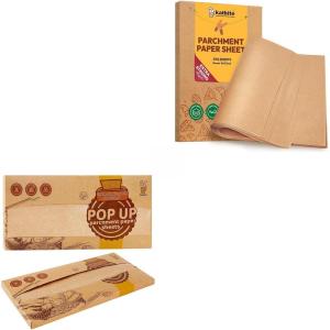 imagePop up parchment paper sheets 10x15 in ampamp Unbleached parchment paper sheets 9x13 in