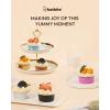 imageDisposable Ramekins with Lids  Katbite 60 Pack 5oz Aluminum Foil Cupcake Baking Cups Muffin Tins for Creme Brulee Desserts Baking  GoldBlack