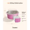 imageDisposable Ramekins with Lids  Katbite 60 Pack 5oz Aluminum Foil Cupcake Baking Cups Muffin Tins for Creme Brulee Desserts Baking  GoldPink