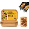 imageKatbite 200Pcs 9x13 inch Heavy Duty Unbleached Parchment Paper ampamp Katbite 100PCS Air Fryer Liners Disposable 8x55