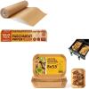 imageKatbite 15in x 242ft Unbleached Parchment Paper Roll ampamp 100PCS Air Fryer Liners Disposable 8x55