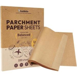 imageKatbite Air Fryer Parchment Paper Liners 180cs Airfryer Liners Disposable 9x11 ampamp Katbite 220 Pcs Parchment Paper Sheets Balanced Series12x16 Inches