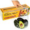 imageKatbite Plastic Wrap with Removable Slide Cutter 12inch X 1200 Square Foot Food Service Clear Film Roll Thick Enough Stronger Durable Stretch for Daily ampamp Comercial Use