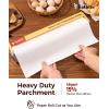 imageKatbite 205 SQ FT Heavy Duty 15inch Parchment Paper Roll ampamp 200Pcs 12x16 In Unbleached Parchment Paper for Baking