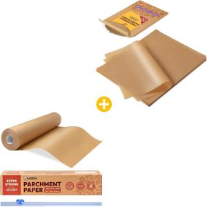 imageKatbite 100 Pcs 15in Wide Roll 16x24quot NonStick Full Size Precut Baking Parchment Paper