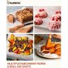 imageKatbite 16x24 inch Heavy Duty Parchment Paper Sheets 200Pcs Precut NonStick Full Parchment Sheets for Baking Cooking Grilling Frying and Steaming Full Sheet Baking Pan Liners Advanced Series9x13350
