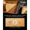 imageKatbite 400Pcs 9x13 inch Heavy Duty Unbleached Parchment Paper Parchment Paper Sheets for Baking Cookies Cooking Frying Air Fryer Grilling Rack Oven9x13 Inch12x1620055gsm
