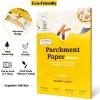 imageKatbite Heavy Duty 12x16 Inch 200Pcs Parchment Paper in 2 packages white and unbleached Precut Parchment Baking Paper for Baking Cookies Bread Meat