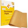 imageKatbite Heavy Duty 12x16 Inch 200Pcs Parchment Paper in 2 packages white and unbleached Precut Parchment Baking Paper for Baking Cookies Bread Meat