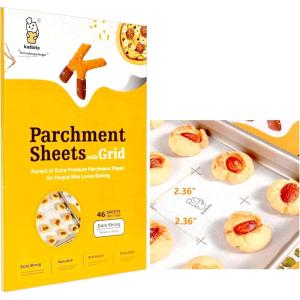 imageKatbite 16x24 inch Heavy Duty Parchment Paper Sheets 200Pcs Precut NonStick Full Parchment Sheets for Baking Cooking Grilling Frying and Steaming Full Sheet Baking Pan Liners Advanced Series12x1646