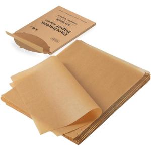 imageKatbite 400Pcs 9x13 inch Heavy Duty Unbleached Parchment Paper Parchment Paper Sheets for Baking Cookies Cooking Frying Air Fryer Grilling Rack Oven9x13 Inch18x26200