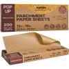 imageKatbite Parchment Paper Sheets PopUp 200 PCS 12x16 Inches Precut Unbleached Baking Parchment Extra Strong Nonstick Nontoxic Heavy Duty Flat Baking Paper for Oven Cooking Grilling Air Fryer12x16 In200Pcs