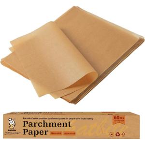 imageKatbite Parchment Paper Sheets 360 PCS 12x16 Inches Precut Unbleached Baking Parchment Nonstick Nontoxic Heavy Duty Flat Baking Paper for Oven Cooking Grilling Air Fryer and Steaming12X16Inch 60 Pcs