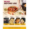 image:imageKatbite 8 Inch Air Fryer Liners Disposable amp 12x16 Inch Pop Up Parchment Paper Sheets