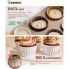 image:imageKatbite 160PCS Cupcake Liners Baking Cup Liner Baking Liners Holders green orange yellow and redWhitebrowncoffee