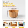 image:imageKatbite 160PCS Cupcake Liners Baking Cup Liner Baking Liners Holders green orange yellow and redWhitebrowncoffee
