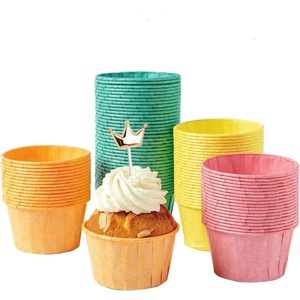 image:imageKatbite 160PCS Cupcake Liners Baking Cup Liner Baking Liners Holders green orange yellow and redGreenyelloworangerose