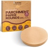 image:imageKatbite Unbleached Parchment Paper Rounds Heavy Duty 9 Inch 120PcsBrown