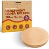 image:imageKatbite Unbleached Parchment Paper Rounds Heavy Duty 9 Inch 120PcsBrown