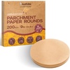 image:imageKatbite Unbleached Parchment Paper Rounds Heavy Duty 9 Inch 120PcsBrown