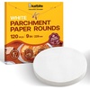image:imageKatbite Unbleached Parchment Paper Rounds Heavy Duty 9 Inch 120PcsWhite
