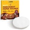 image:imageKatbite Unbleached Parchment Paper Rounds Heavy Duty 9 Inch 120PcsWhite